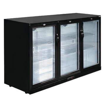 Polar G-serie laag model barkoeling drie klapdeuren 320 lite, Verzenden, Nieuw in verpakking, Koelen en Vriezen