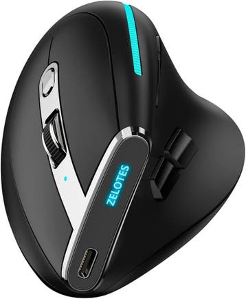 Elementkey F36 Verticale Muis 2.4Ghz USB + Bluetooth 5.0/3.0, Verzenden, Nieuw