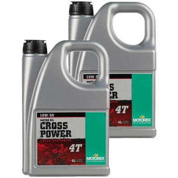 Motorex Aanbieding: 2 X Cross Power 4T 10W50 4L, Verzenden