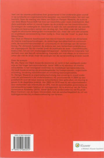 Intern toezicht op onderwijsbestuur / Meso focus / 79, Verzenden, Gelezen, Hans van Dijck