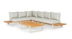 Suns Nardo loungeset 6-zits Natural met teak en camel sand, Tuin en Terras, Tuinsets en Loungesets, Ophalen of Verzenden, Nieuw