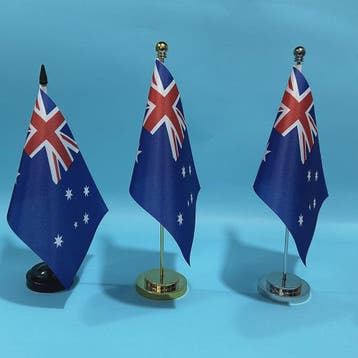 Australische Bureauvlag 14x21cm - Polyester Tafelvlag voor K, Verzenden, Nieuw