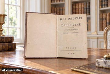 Beccaria - Dei Delitti e delle Pene - 1794, Antiek en Kunst