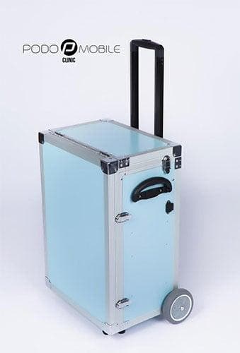 PodoMobile Maxi Pedicure Trolley Grey Blue (Pedicurekoffers), Witgoed en Apparatuur, Persoonlijke-verzorgingsapparatuur, Hand- en Voetverzorging