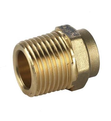 Koper soldeer messing puntstuk, buitendraad-54 mm x 2, Verzenden, Nieuw