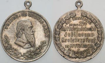 1901 Personenmedaille Jahn, Friedrich Ludwig, 1778-1852,..., Verzenden