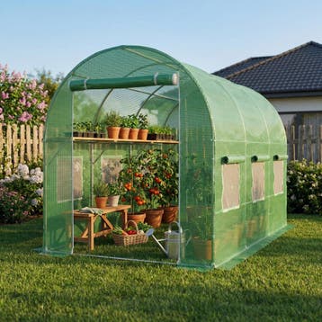 Tuinhuis Kas 450x200 | 24mm Staal | A-kwaliteit, Tuin en Terras, Staal, Folie, Ophalen of Verzenden, Kweekkas