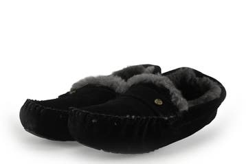 Warmbat Pantoffels in maat 39 Zwart, Verzenden, Zwart, Zo goed als nieuw, Pantoffels of Sloffen