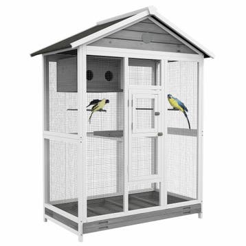 TRUUSK Vogelkooi Spar 112 x 68 x 154 cm - Inclusief 4 zitsto, Verzenden, Nieuw