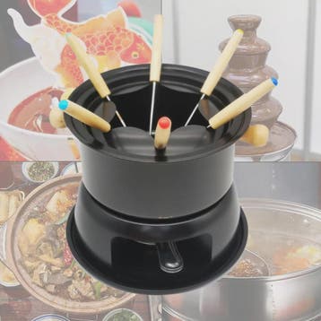 Afneembare Fondueset met 6 Vorken - Voor Chocolade, Kaas & M, Verzenden, Nieuw