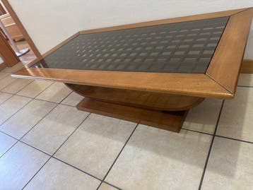 Salontafel - Hout, Glas