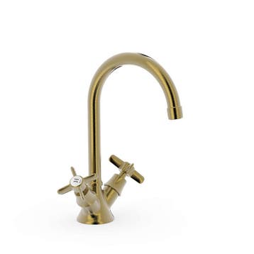 Wastafelmengkraan Tres Clasic Draaibaar 2 Grepen Verouderd, Nieuw, Ophalen of Verzenden, Minder dan 25 cm, Minder dan 100 cm