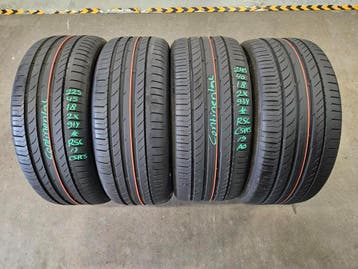 225/45/18 245/40/18 *RSC CONTINENTAL 6,1/6MM PROFIEL 4X, Ophalen, 18 inch, Gebruikt, Band(en)