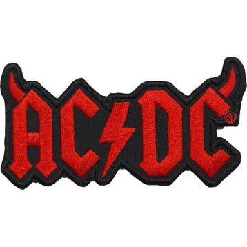 AC/DC - Logo Horns - patch officiële merchandise, Ophalen of Verzenden, Nieuw, Kleding