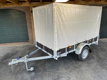 Aanhanger enkelasser 257 x 131cm 750kg nieuw!, Nieuw