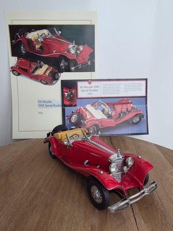 Franklin Mint 1:24 - Modelauto - Mercedes Benz 500K Special, Nieuw