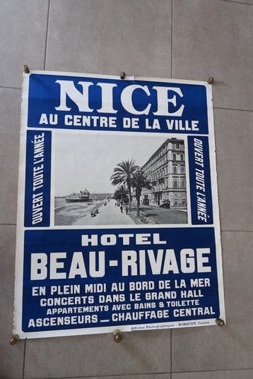 atelier Robaudy - Hotel BEAU-RIVAGE de NICE - Jaren 1900