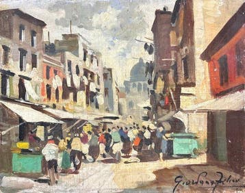 Felice Giordano (1880-1964) - Via S.S. Giovanni e Paolo -