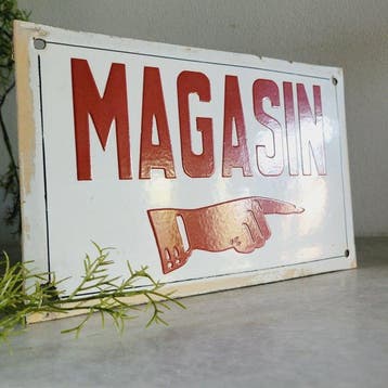 Reclamebord - Zeldzaam & Antiek, Emaille Bord, Magazijn,, Antiek en Kunst
