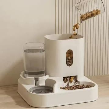 Automatische Voer- en Drinkbak Kat en Hond– Groot en Dubbel, Verzenden, Nieuw