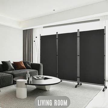 3-delig Vrijstaand Kamerscherm 259x182cm - Opvouwbaar Privac, Verzenden, Nieuw