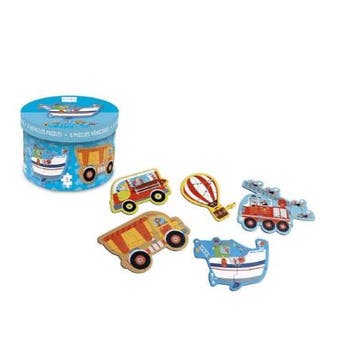 Puzzle Scratch Puzzle voertuigen 5 puzzels, Ophalen of Verzenden, Nieuw