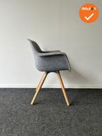 Vepa Felt vergaderstoel - Grijs met groene zitting, Vergader- of Presentatieruimte, Ophalen of Verzenden, Gebruikt, Stoel