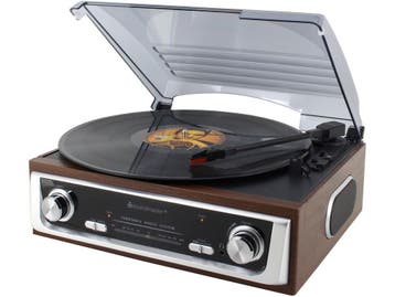 Soundmaster PL196H - Platenspeler - 3 snelheden (33/45/78, Verzenden, Nieuw
