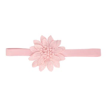 Haarband Bloem - Gehaakt 10cm - Pastel – Roze, Nieuw
