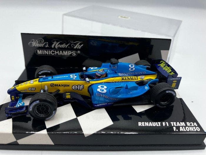 Minichamps 1:43 - Model raceauto - Renault F1 Team R24 (F., Hobby en Vrije tijd, Modelauto's | 1:5 tot 1:12