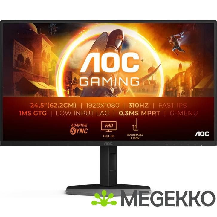 AOC 25G4SXU 25  Full HD 300Hz Fast IPS Gaming Monitor, Computers en Software, Monitoren, Nieuw, Verzenden