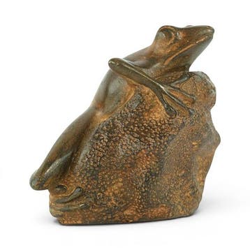 Pierre Chenet (XX-XXI) - sculptuur, Tree Frog on Stone - 9
