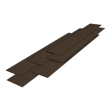 Wandpanelen Bronckhorst 3D set van 6 polystyreen 195x31,5 cm, Verzenden, Nieuw
