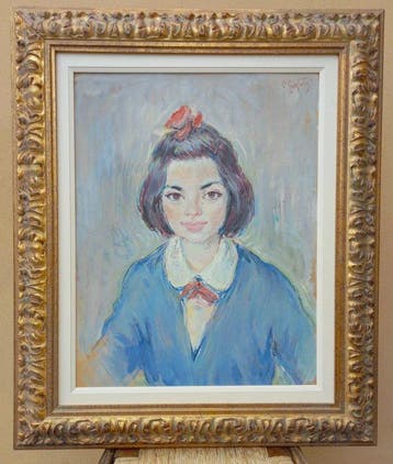 Pietro Guberti (1907-1983 ) - Ritratto di fanciulla, Antiek en Kunst, Kunst | Schilderijen | Klassiek