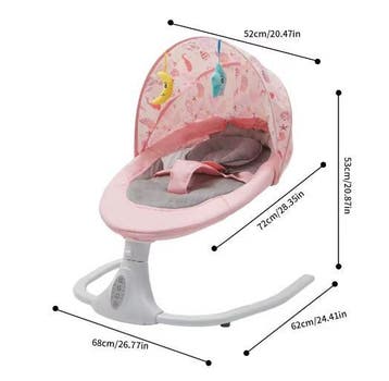 Elektrische Babyschommel met Bluetooth en Afstandsbediening, Verzenden, Nieuw