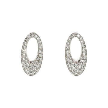 Witgouden oorstekers met diamant 14 krt* nieuw, Sieraden, Tassen en Uiterlijk, Oorbellen, Verzenden, Zo goed als nieuw, Goud