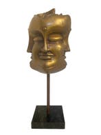 Ma Tse Lin (1960) - sculptuur, Tête de Bouddha - 53 cm -