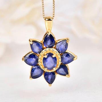 Zonder minimumprijs - Hanger Zilver - Sapphire -