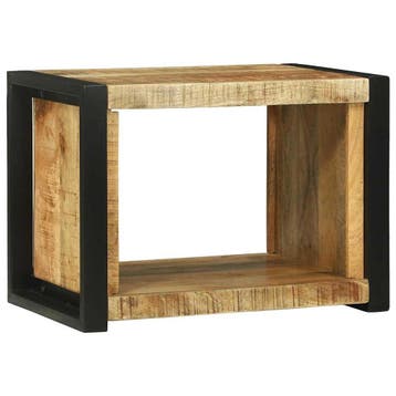 vidaXL Wandkubus met opslag Bruin 55 x 35 x 40 cm Massief, Verzenden, Nieuw