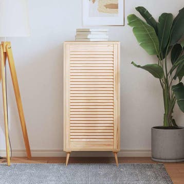 vidaXL Kastdeur met lamellen 99,3x49,4 cm massief grenenhout, Huis en Inrichting, Verzenden, Nieuw
