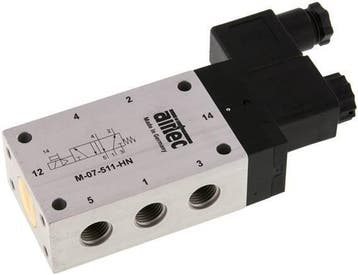5/2 G1/4 Magneetventiel 24V AC 2.5-10bar/35.0-140psi, Verzenden, Nieuw