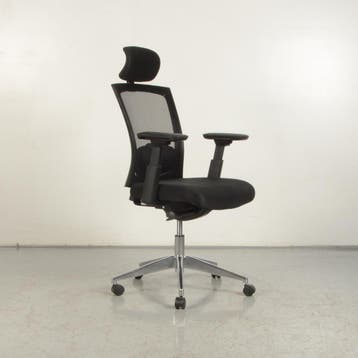 Bureaustoel Frontseat - Zwart - Mesh rugleuning - 4D, Ophalen of Verzenden, Nieuw in verpakking