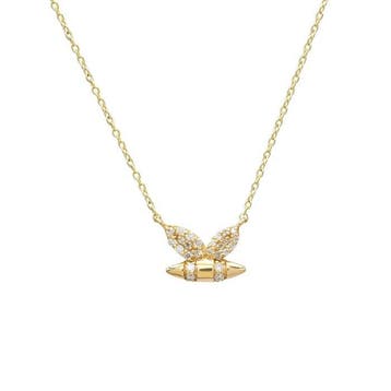 Halsketting - 14 karaat Geel goud - 0.16ct. tw. Diamant, Nieuw