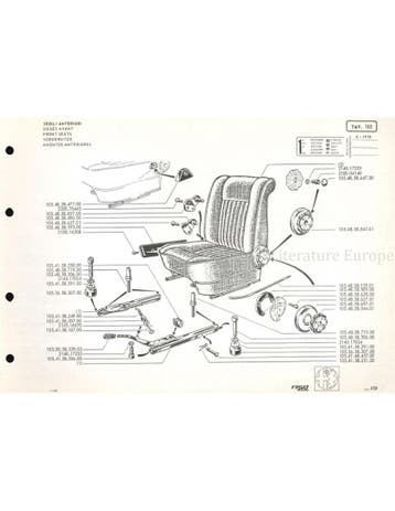 1971 ALFA ROMEO 1750 BERLINA ONDERDELENBOEK MULTI