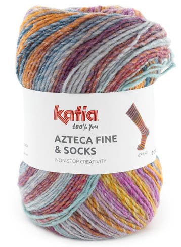 Katia Azteca Fine &amp; Socks - 45 Fiesta Sky - Superwash, Ophalen of Verzenden, Nieuw