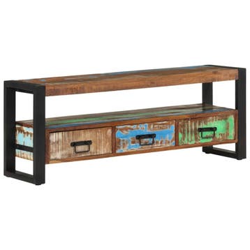 vidaXL Tv-meubel 120x30x45 cm massief gerecycled hout, 100 tot 150 cm, Verzenden, Nieuw, Minder dan 100 cm