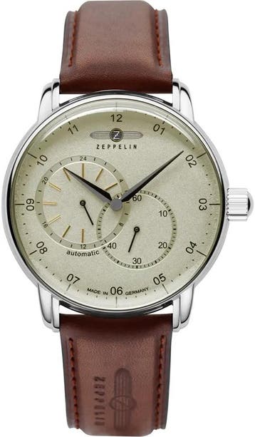 Zeppelin 8662-1 New Captains Line heren horloge, Overige merken, Staal, Verzenden, Polshorloge