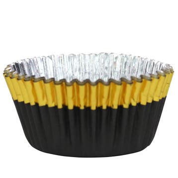 Cupcake Vormpjes PME Zwart met Gouden Rand 30 stuks, Hobby en Vrije tijd, Taarten en Cupcakes maken, Verzenden, Nieuw