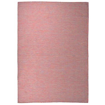 vidaXL Buitenkleed platgeweven 160x230 cm rood, Verzenden, Nieuw, Rood