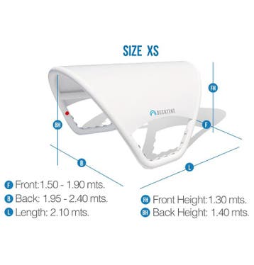 Opblaasbare Bimini Maat XS - Decktent, Watersport en Boten, Accessoires en Onderhoud, Ophalen of Verzenden, Nieuw